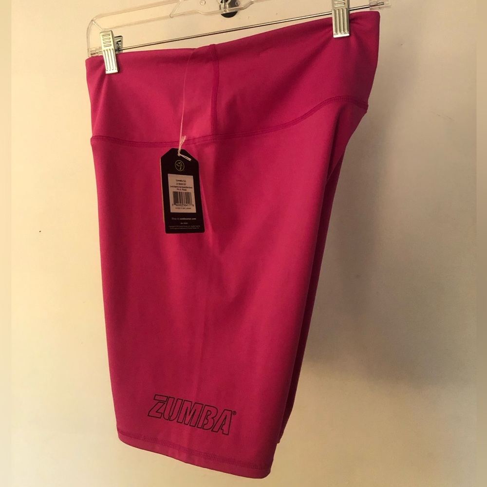 New with tags - Authentic Zumba Essential High Waisted Biker Short.